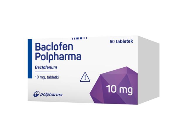 Baclofen Polpharma interakcje ulotka tabletki 10 mg 50 tabl.