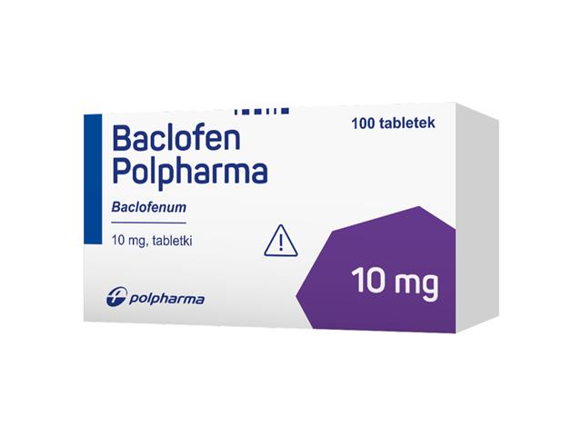 Baclofen Polpharma interakcje ulotka tabletki 10 mg 100 tabl.