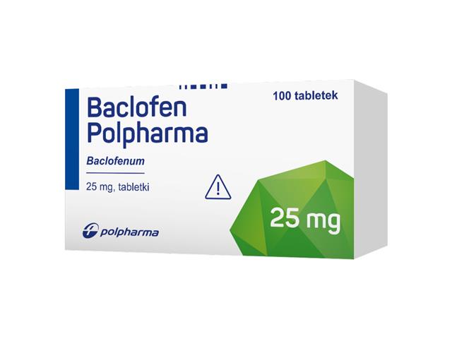 Baclofen Polpharma interakcje ulotka tabletki 25 mg 100 tabl.