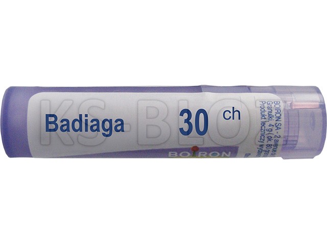 Badiaga 30 CH interakcje ulotka granulki  4 g