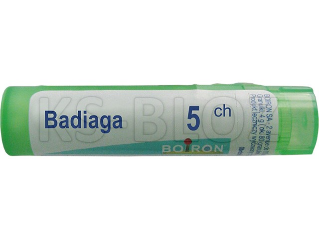 Badiaga 5 CH interakcje ulotka granulki - 4 g