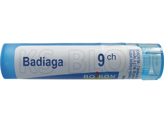 Badiaga 9 CH interakcje ulotka granulki  4 g