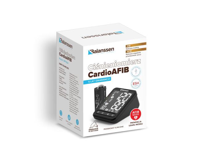 Balanssen CardioAFIB Ciśnieniomierz naramienny automatyczny BP156A z zasilaczem interakcje ulotka ciśnieniomierz - 1 szt.