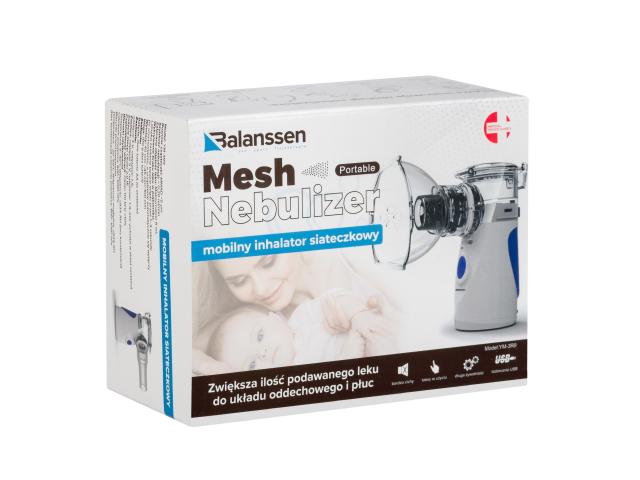 Balanssen Mesh Nebulizer Inhalator siateczkowy mobilny YM-3R9 interakcje ulotka inhalator - 1 szt.