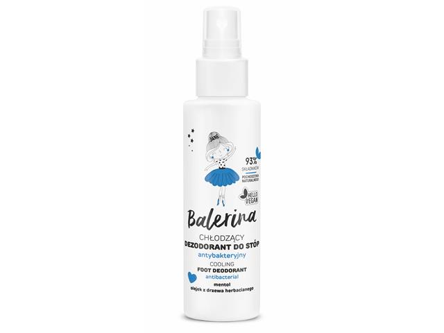 Balerina by Floslek Dezodorant do stóp antybakteryjny chłodzący interakcje ulotka spray  100 ml
