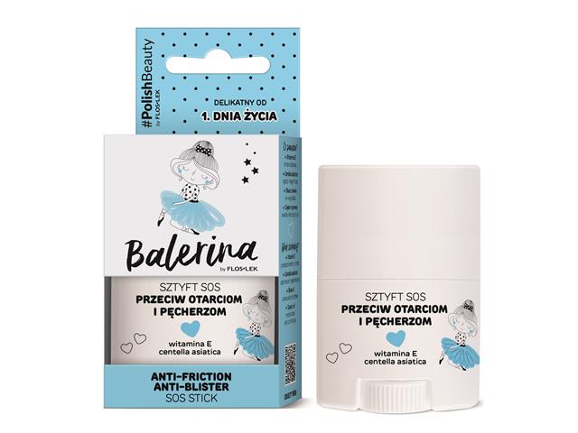 Balerina by Floslek Sztyft przeciw otarciom i pęcherzom do pięt SOS interakcje ulotka sztyft - 20 g