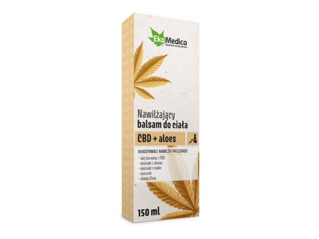 Balsam do ciała nawilżający CBD + aloes interakcje ulotka balsam - 150 ml