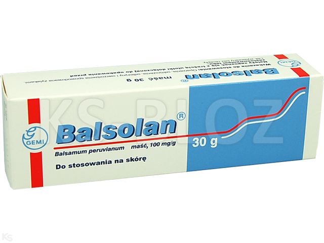 Balsolan interakcje ulotka maść 100 mg/g 30 g