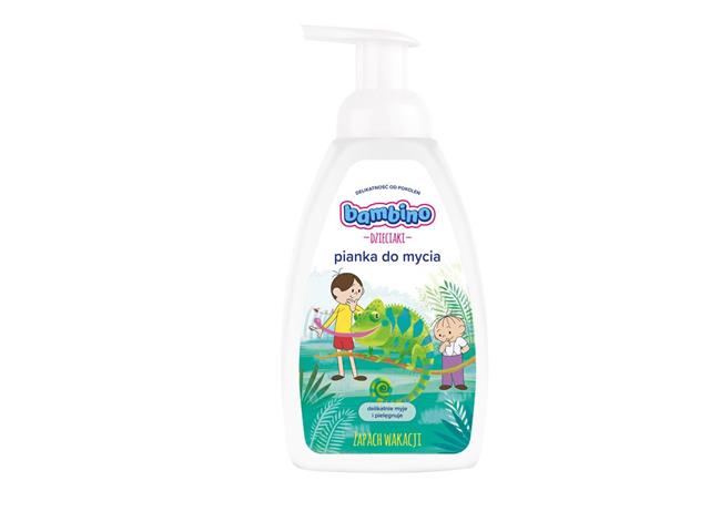 Bambino Dzieciaki Pianka do mycia zapach wakacji interakcje ulotka pianka  500 ml