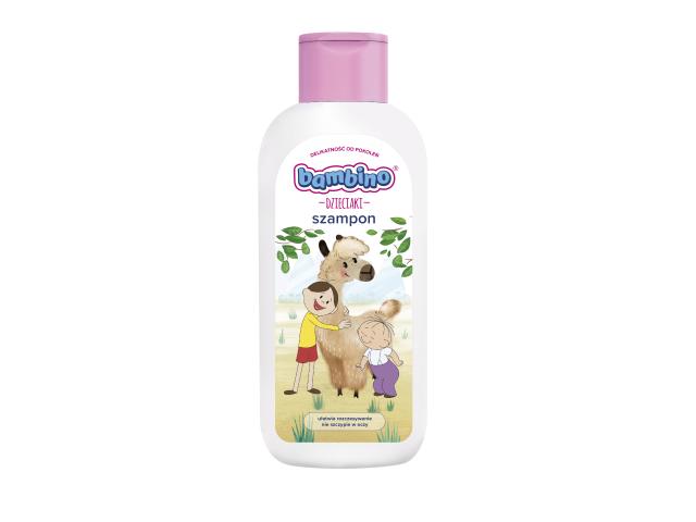 Bambino Dzieciaki Szampon do mycia włosów nie szczypie w oczy ułatwiający rozczesywanie interakcje ulotka płyn - 400 ml