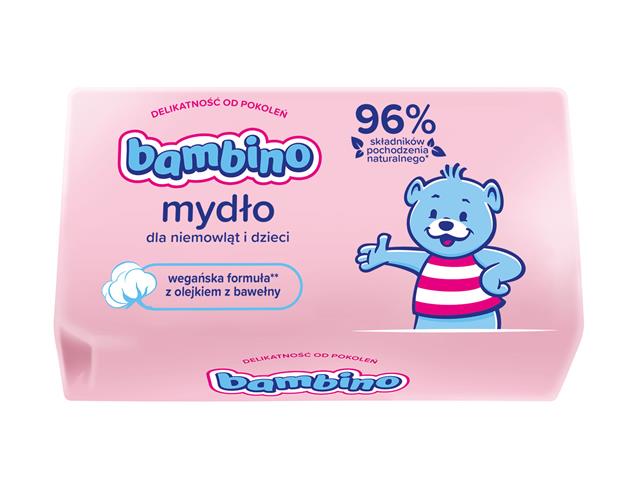 Bambino Mydło dla niemowląt i dzieci interakcje ulotka kostka - 90 g