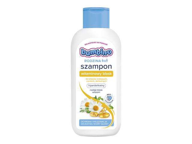 BAMBINO Rodzina Szampon Witaminowy Blask interakcje ulotka szampon  400 ml