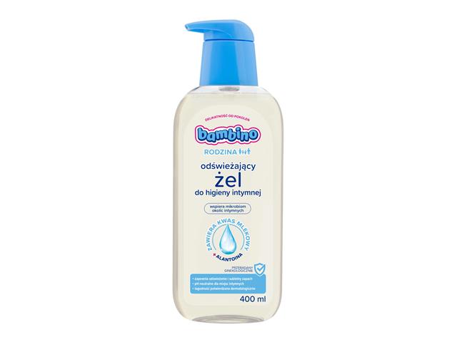 Bambino Rodzina Żel do higieny intymnej odświeżający interakcje ulotka płyn - 400 ml