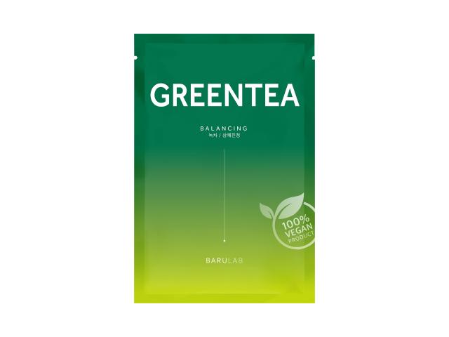 Barulab The Clean Vegan Mask Green Tea Maska nawilżająca z zieloną herbatą w płachcie interakcje ulotka maseczka - 23 g