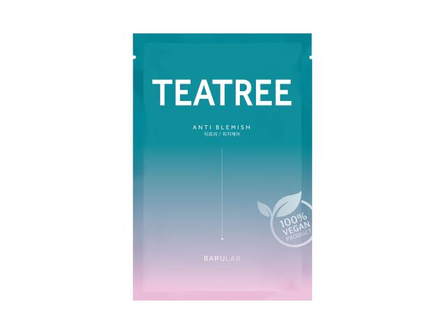 Barulab The Clean Vegan Mask Tea Tree Maseczka w płachcie interakcje ulotka maseczka - 23 g
