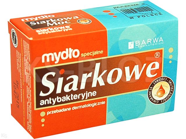 Barwa Mydło specjalne antybakteryjne siarkowe interakcje ulotka mydło  100 g