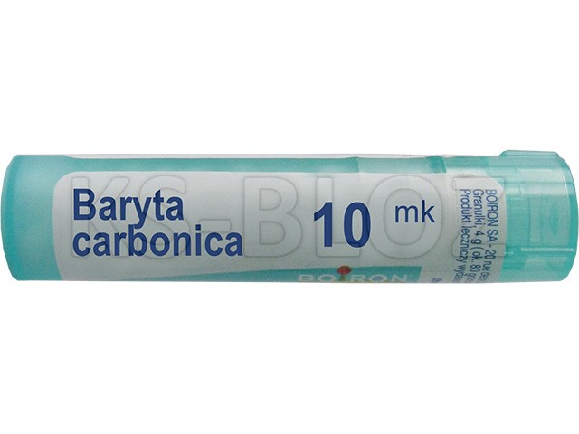 Baryta Carbonica 10 MK interakcje ulotka granulki  4 g