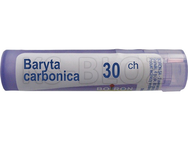 Baryta Carbonica 30 CH interakcje ulotka granulki  4 g