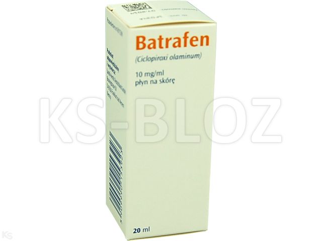 Batrafen interakcje ulotka płyn do stosowania na skórę 10 mg/ml 20 ml (but.)