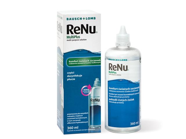 Bausch & Lomb ReNu Multiplus Multi Purpose Solution Płyn do soczewek interakcje ulotka płyn - 360 ml