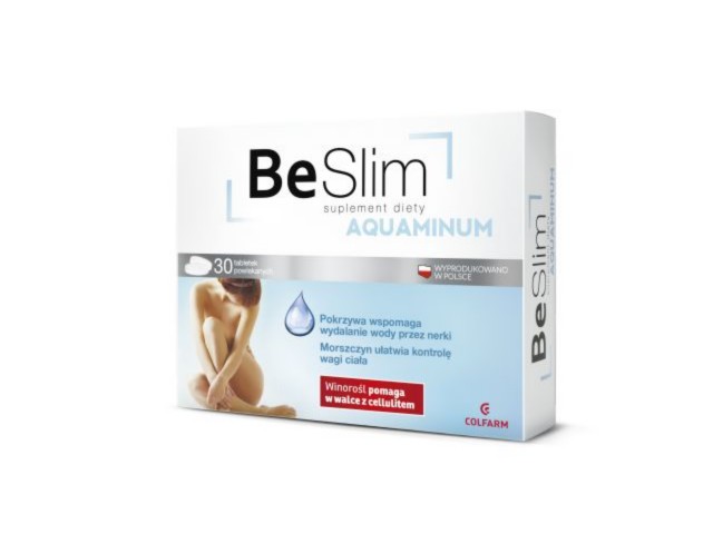 Be Slim Aquaminum interakcje ulotka tabletki  30 tabl.