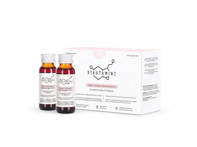 Beautamine Vegan Collagen Boosting Drink interakcje ulotka syrop  300 ml | (10 but. po 30 ml)