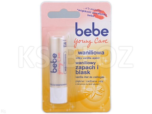 BEBE Young Care Pomadka wanilia interakcje ulotka   4.9 g