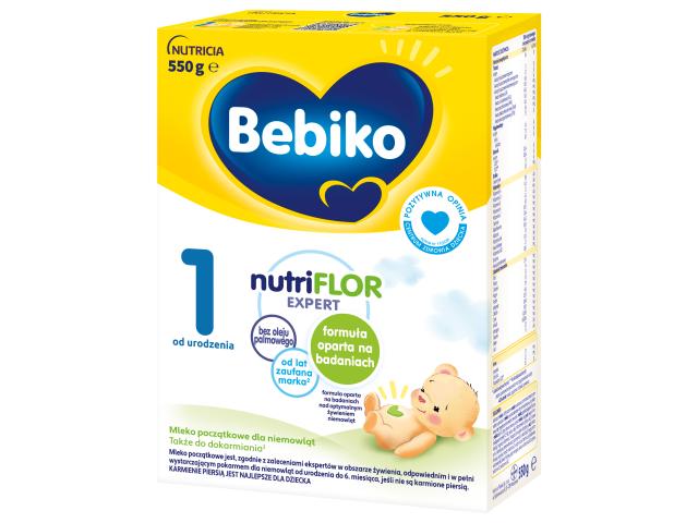 Bebiko 1 Nutriflor Expert 0 m+ interakcje ulotka proszek - 550 g