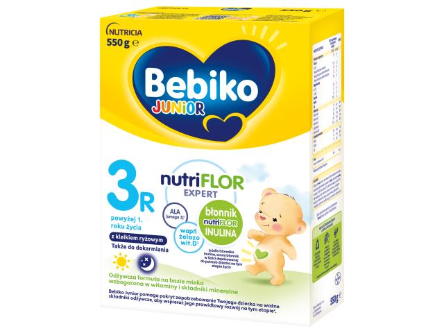 Bebiko Junior 3 R Nutriflor Expert 1+ interakcje ulotka proszek - 550 g