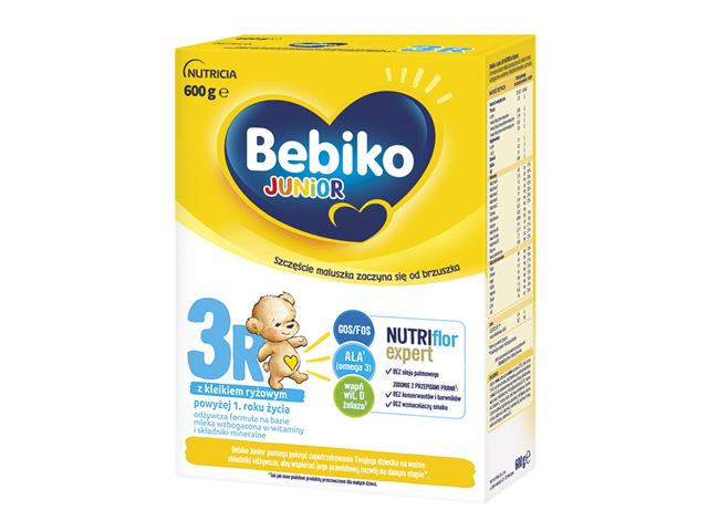 Bebiko Junior 3R Nutriflor Expert interakcje ulotka proszek do podawania w wodzie/mleku do picia  600 g