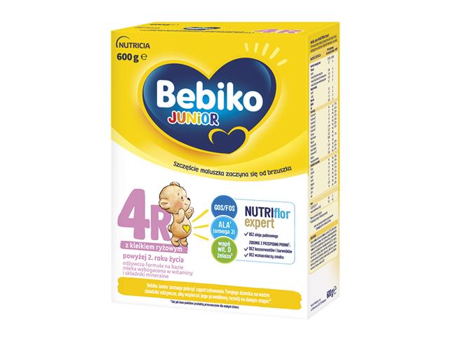 Bebiko Junior 4R NutriFlor Expert interakcje ulotka proszek do podawania w wodzie/mleku do picia  600 g