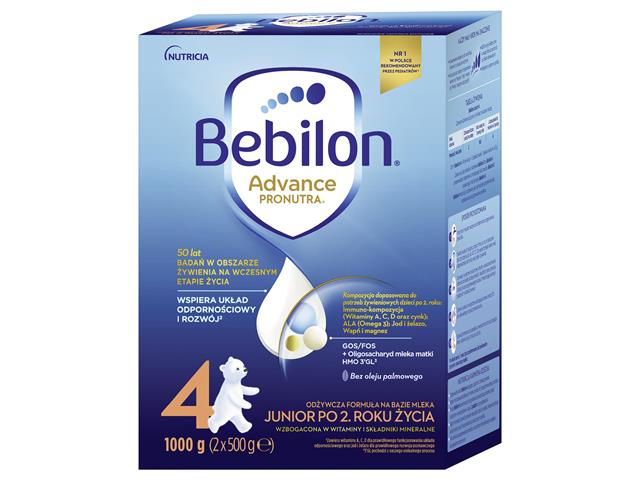 Bebilon Advance Pronutra 4 interakcje ulotka proszek - 1 kg