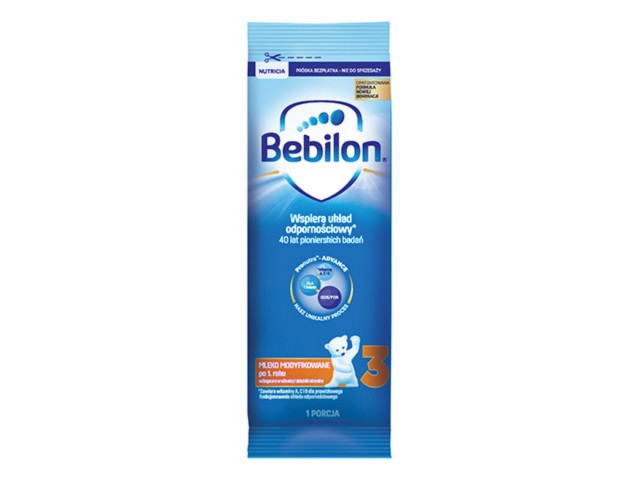 Bebilon Junior 3 Z Pronutra ADVANCE interakcje ulotka proszek  30.6 g | saszetka