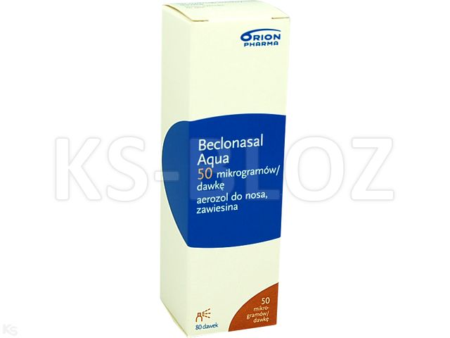 Beclonasal Aqua interakcje ulotka aerozol do nosa, zawiesina 50 mcg/daw. 1 poj. po 80 daw.