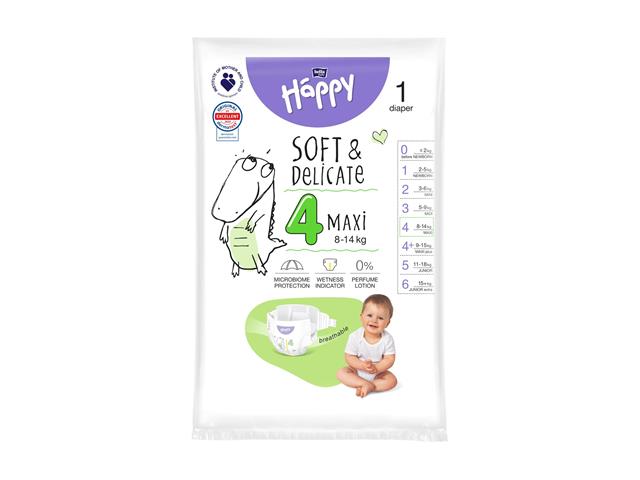 BELLA BABY HAPPY Maxi 4 8-14 kg Pieluszki dla dzieci interakcje ulotka pielucho-majtki  1 szt.