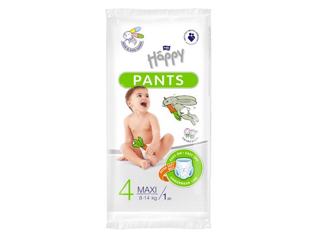 Bella Baby Happy Pants Pieluchomajtki Maxi (8-14 kg) interakcje ulotka pielucho-majtki - 1 szt.