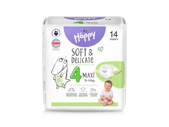 Bella Baby Happy Pieluszki dla dzieci maxi 4 (8-14 kg) interakcje ulotka   14 szt.
