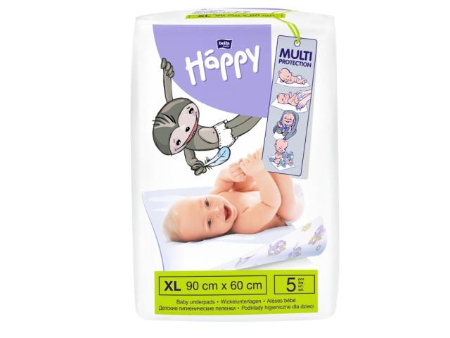 Bella Baby Happy Podkłady higieniczne 60 x 90 cm interakcje ulotka podkład 5 szt.