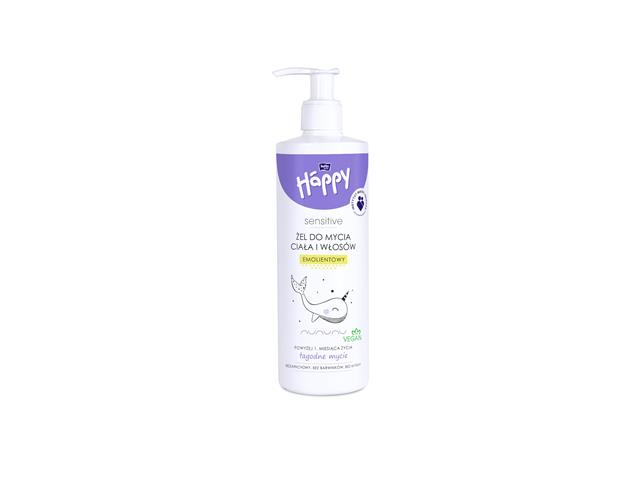 Bella Baby Happy Sensitive Żel do mycia ciała i włosów emolientowy powyżej 1 miesiąca interakcje ulotka żel  400 ml