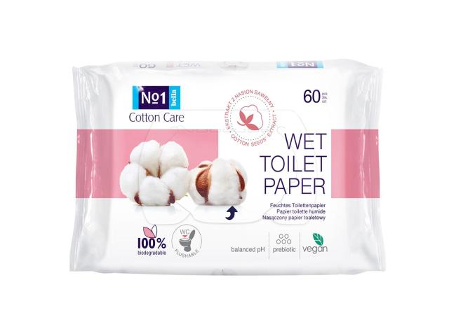 Bella Cotton Care No 1 Papier toaletowy nawilżany interakcje ulotka papier - 60 szt.