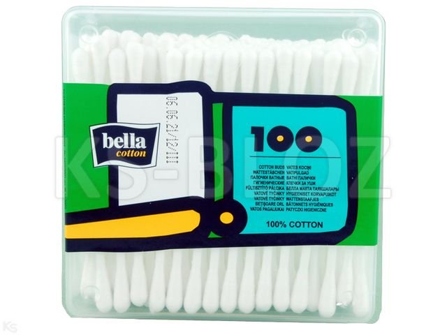 Bella Cotton Patyczki higieniczne pudełko interakcje ulotka   100 szt.