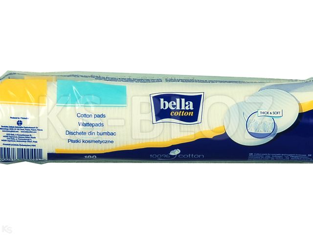 Bella Cotton Płatki kosmetyczne okrągłe interakcje ulotka płatki - 100 szt.