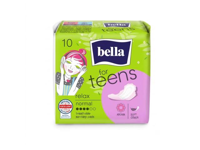 Bella For Teens Relax Podpaski higieniczne normal interakcje ulotka podpaska  10 szt.