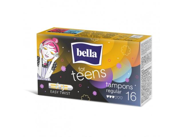 Bella For Teens Tampony higieniczne regular interakcje ulotka tampon 16 szt.