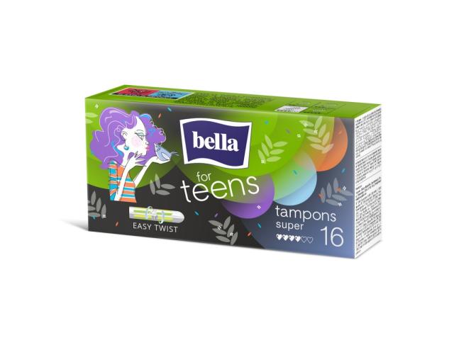 Bella For Teens Tampony higieniczne super interakcje ulotka tampon 16 szt.