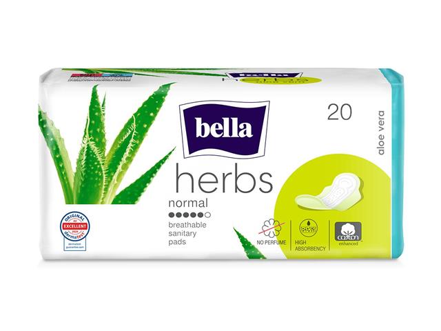 Bella Herbs Aloe Vera Podpaski higieniczne normal interakcje ulotka   20 szt.