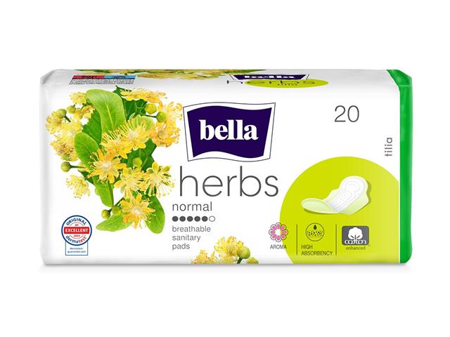 Bella Herbs Tilia Podpaski higieniczne normal interakcje ulotka   20 szt.