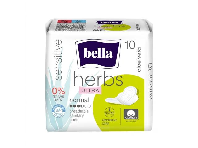 Bella Herbs Ultra Podpaski higieniczne normal aloe vera interakcje ulotka podpaska 10 szt.
