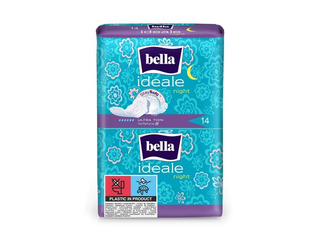 Bella Ideale Stay Softi Podpaski higieniczne night interakcje ulotka podpaska - 14 szt.