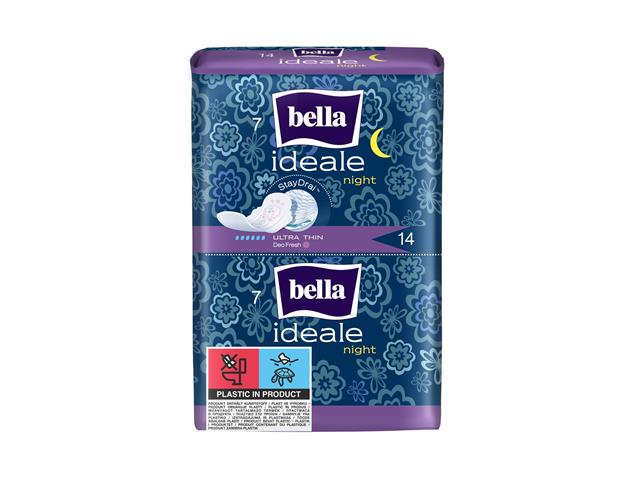 Bella Ideale Ultra Thin Podpaski higieniczne night interakcje ulotka podpaska  14 szt.